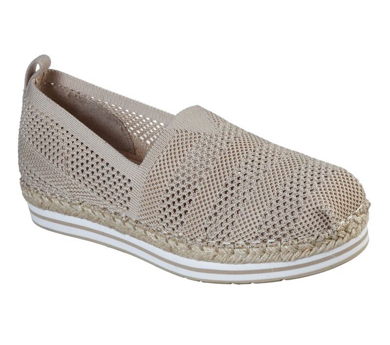 Skechers Bobs Breeze - Bird Song - Womens Flats Shoes Beige [AU-PJ1602]